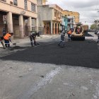 Obra. Personal de el Municipio realizó el trabajo en una vía principal.