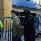 Sospecha. A la unidad de Flagrancia en el norte de Quito fue ingresado uno de los sospechosos del posible delito.