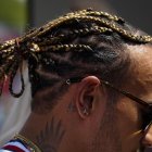 El piloto británico de Mercedes, Lewis Hamilton, en el circuito de Barcelona-Cataluña, en Montmeló (Barcelona), donde ha comenzado el Gran Premio de España de Fórmula Uno.