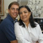 Con su esposo, Bruce.