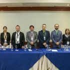 Cita.- Los negociadores en el acuerdo comercial entre Ecuador y México en la reunión en Quito, que empezó este lunes 23 de mayo.