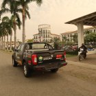 Escenario. En un recorrido, ayer, apenas se vio un par de agentes de la Policía en el sector de Plaza Lagos.