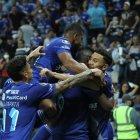 Los millonarios celebraron a todo lo alto la clasificación a octavos de final.