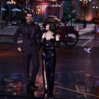Lali Espósito con Miguel Ángel Muñoz en los premios Platino 2022.