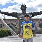 El futbolista surcoreano Chang-il Oh, figura de Leones del Norte, está contento en Atuntaqui. Ha visitado varios lugares turísticos.