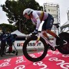 Richard Carapaz, en la prueba contrarreloj celebrada este domingo 29 de mayo.