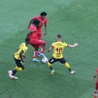 Damián Díaz fue clave en el primer tiempo para los locales.