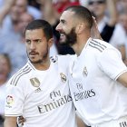 Hazard, a pesar de su irregularidad, admite que Benzema ha sido la figura absoluta de la temporada.