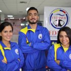 María Verónica Córdova (i), Fabían Mora y Arianna García integrarán el equipo nacional que acudirá al Mundial de Apnea que se disputará del 10 al 16 de junio.