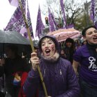 Miles de personas participan de la marcha convocada por la plataforma social ""Ni Una Menos"", en Buenos Aires (Argentina).