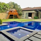 Casa. Leandro Norero fue detenido en su vivienda, en Ribera de Batán, en Samborondón. Antes esta casa fue de dos empresas y de Xavier Jordan.