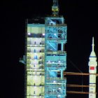 Foto de archivo del 15 de octubre de 2021, cuando despegó desde Jiuquan, en el norte de China, el cohete Larga Marcha 2F