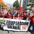 Las jornadas de movilizaciones se registran desde mayo, cuando la UNE se plantó en la Corte Constitucional para exigir el rechazo de los pedidos de inconstitucionalidad a las reformas de la LOEI