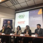 El gerente de Petroecuador, Ítalo Cedeño, presentó el plan de combustibles a los medios de comunicación este 7 de junio de 2022.