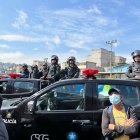 Demostración. Cynthia Viteri trajo el lunes a parte del personal encargado de custodiar las calles de la ciudad.