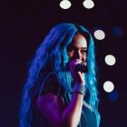 Karol en el concierto brindado el viernes pasado en el Puerto Principal.