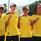 El equipo tricolor sub-14 celebra luego de conseguir la clasificación al Mundial.
