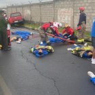 Las aspirantes fueron atropellados en la calle Quijano Ordóñez, hacia Buenaventura.