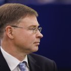 El vicepresidente ejecutivo comunitario y responsable de Comercio, Valdis Dombrovskis, en una fotografía de archivo