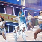 La cantante colombiana Karol G se presenta en el Festival de Coachella, en una fotografía de archivo.