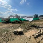 Obra. Los trabajos de limpieza ya en el sitio donde se levantará la obra.