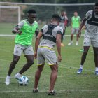 Barcelona se alistaba para medir a El Nacional en el estadio Olímpico Atahualpa