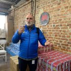 El chef español José Andrés en un espacio situado en la ciudad de Leópolis, en el oeste de Ucrania