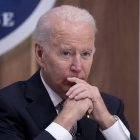 El presidente de EE.UU., Joe Biden, durante una reunión del Foro de las Principales Economías sobre Energía y Clima, este 17 de junio de 2022, en Washington