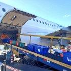 Ruta. Transporte informó el envío de toneladas de alimentos y de insumos médicos para abastecer otras ciudades.