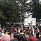 Movilización. El dirigente indígena informó a las bases de su organización cuáles son las acciones a seguir y los motivos del paró.