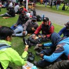 Alimentación. Un grupo se encarga de proveer de comida a los manifestantes.