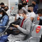 Fotografía de archivo de ciudadanos venezolanos en Bogotá (Colombia).