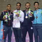 José, con el oro del kumite individual -84 kg. Al final de la tarde se llevó también la plata por equipos. 2. Vicecampeón. Freddy Figueroa se colgó plata en los +100 kg de judo.
