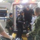 Los agentes heridos fueron llevados a casas de salud