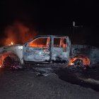 Incineración. Durante los enfrentamientos en Shushufindi un vehículo de Petroecuador fue incinerado.