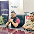 Una de las últimas actividades en las que participó Darío Domínguez como gobernador de Sucumbíos.