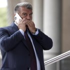 El presidente del FC Barcelona, Joan Laporta