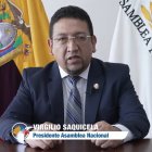 Saquicela. El presidente de la Asamblea, que quiso mediar y conspirar al mismo tiempo, grabó un video para atribuirse el éxito de los acuerdos.