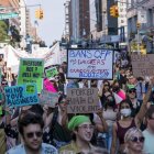 Vista de una manifestación a favor de aborto, el 24 de junio de 2022,