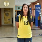 María Belén Aragón, seleccionada ecuatoriana, se muestra feliz por representar a Ecuador en la Copa América femenina.