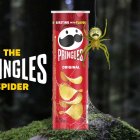 Imagen cedida hoy por Pringles que ilustra la iniciativa que lanzó a través de internet para que una araña sea bautizada con el nombre de este aperitivo.