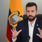 El titular de Economía y Finanzas, Pablo Arosemena, en rueda de prensa este 11 de julio de 2022.