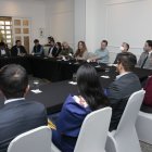 Encuentro. Participación Ciudadana se reunió ayer con un grupo de aspirantes a la Alcaldía de Quito.
