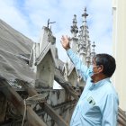 1. Cúpulas. En la zona alta de la Catedral se observan las cúpulas rotas e incompletas. Este problema lleva más de ocho años y todavía no es reparado.
