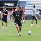 Mauro Quiroga anotó dos goles en el último juego de los azules por Copa Ecuador.