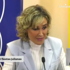 Funcionaria. La alcaldesa durante la rendición de cuentas.