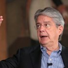 Entrevista al Presidente de la República Guillermo Lasso Mendoza, en uno de los salones de la Gobernación del Guayas en Guayaquil Agencia.