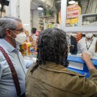 El ministro de Salud, José Ruales, durante la demostración del plan de externalización de farmacia el pasado 15 de julio.