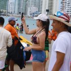 La playa es el sitio preferido en el asueto sobre todo por los guayaquileños que viajaron.