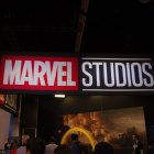 Fotografía de archivo del logo de Marvel Studios.